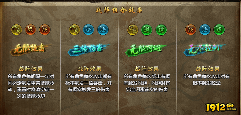 1912yx《魔龙之戒》战阵组合玩法介绍